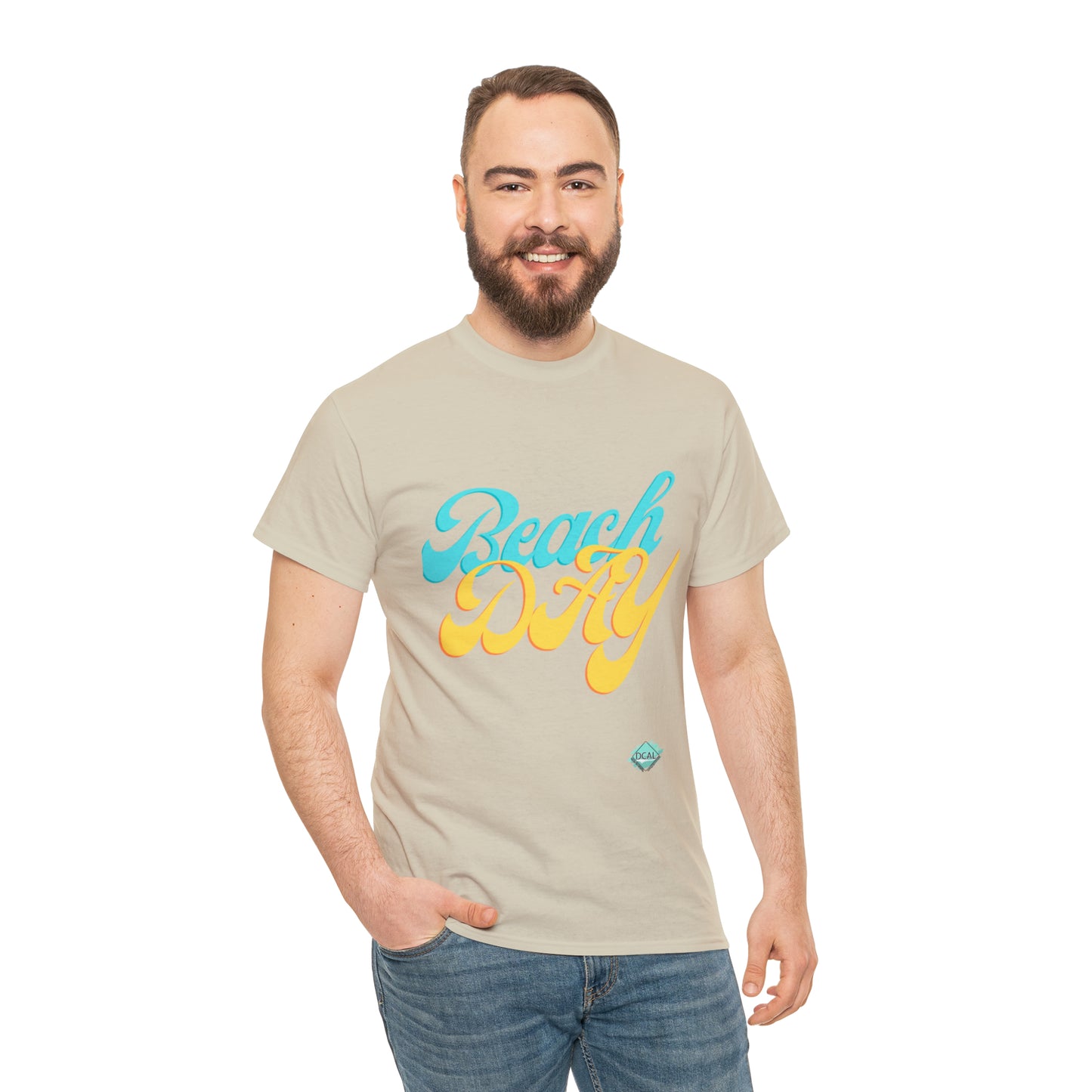 DCAL Beach collection "Beach Day" Unisex Heavy Cotton Tee