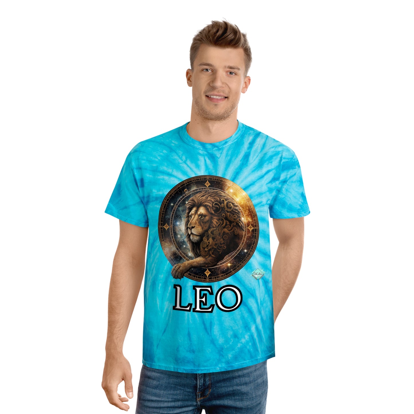 DCAL Zodiac Collection "LEO" Tie-Dye Tee, Cyclone