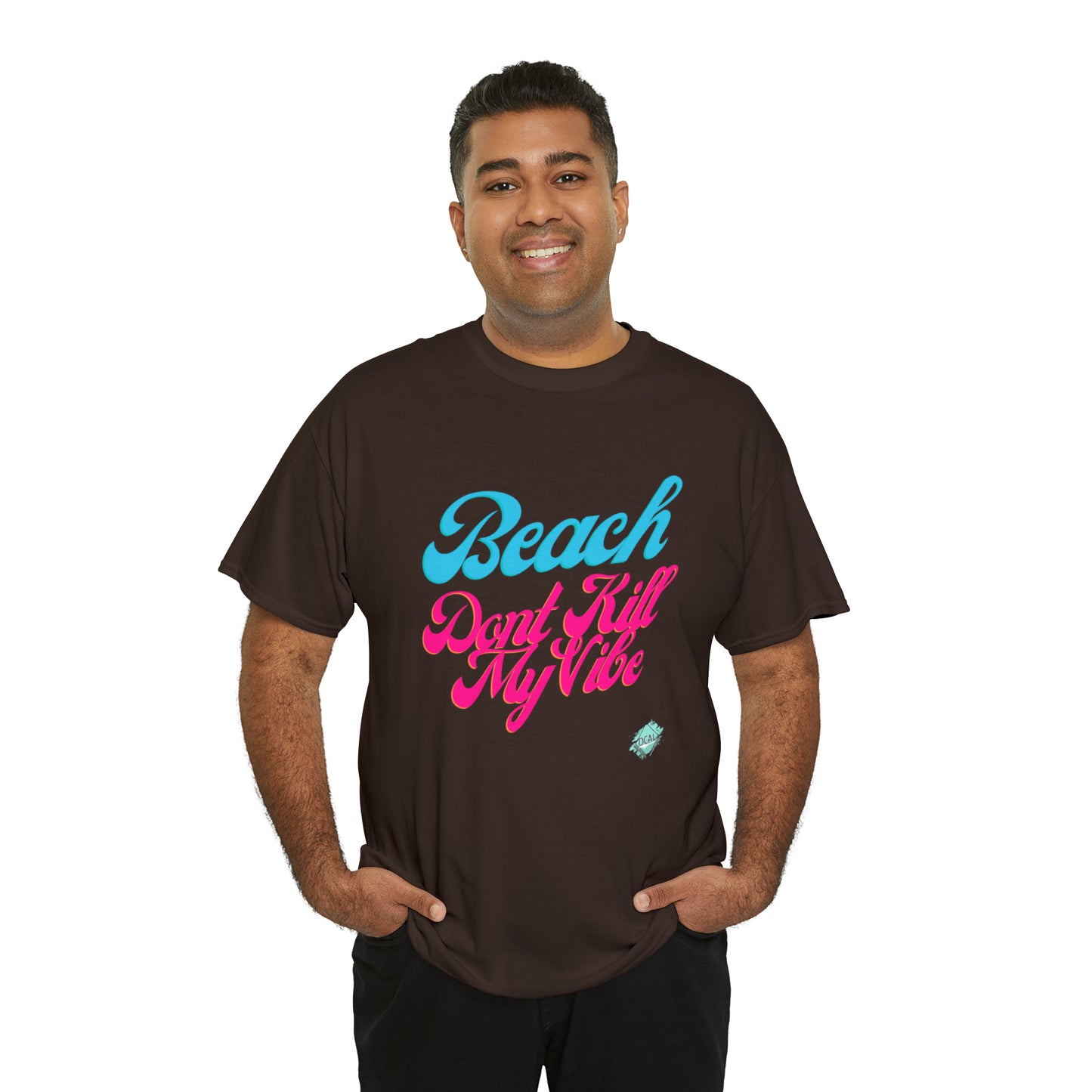DCAL Beach Collection "Beach Dont Kill My Vibe" Unisex Heavy Cotton Tee