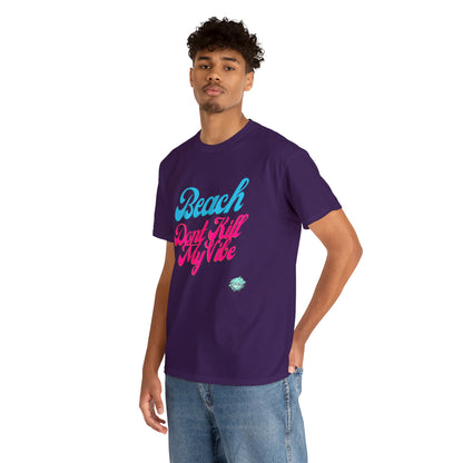 DCAL Beach Collection "Beach Dont Kill My Vibe" Unisex Heavy Cotton Tee