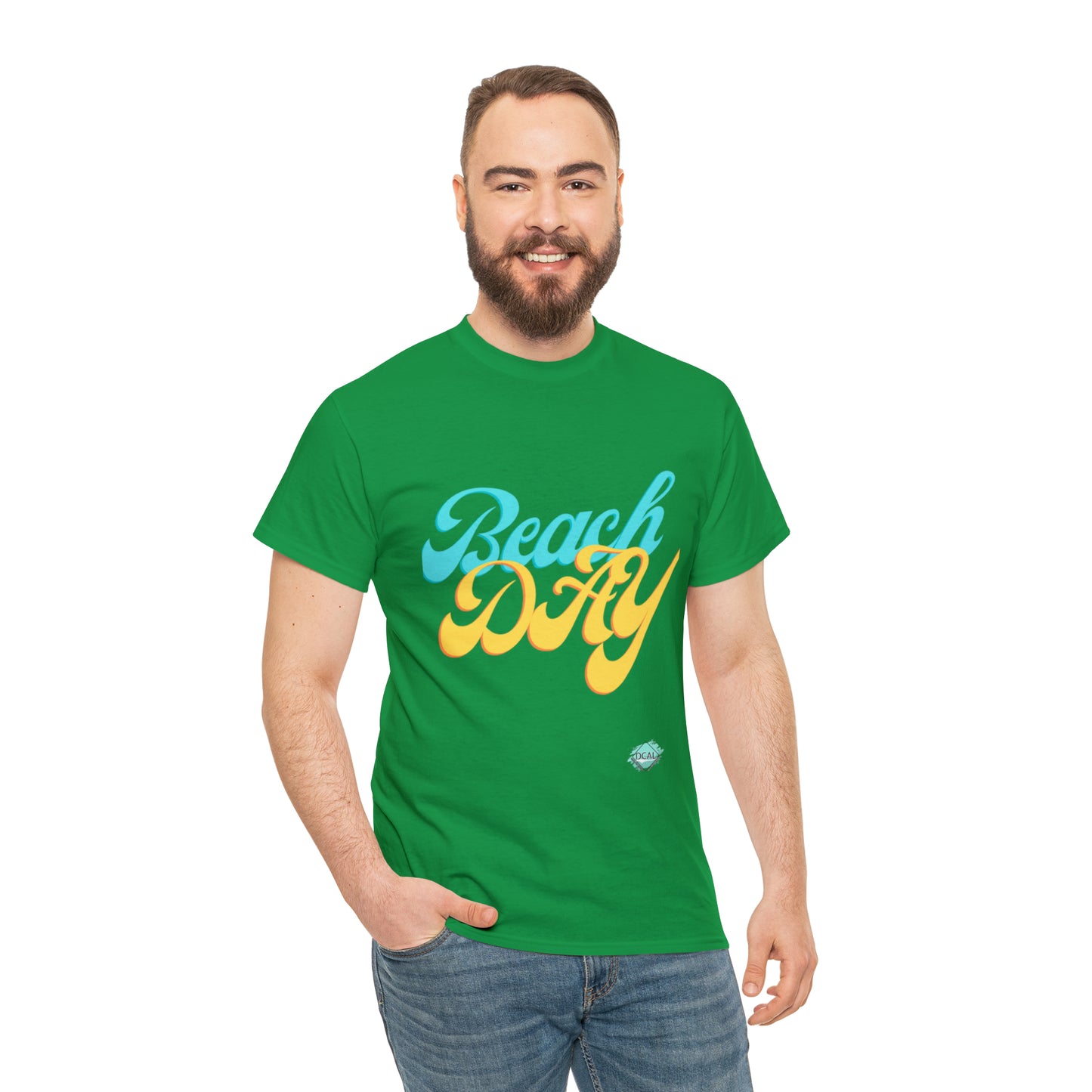 DCAL Beach collection "Beach Day" Unisex Heavy Cotton Tee