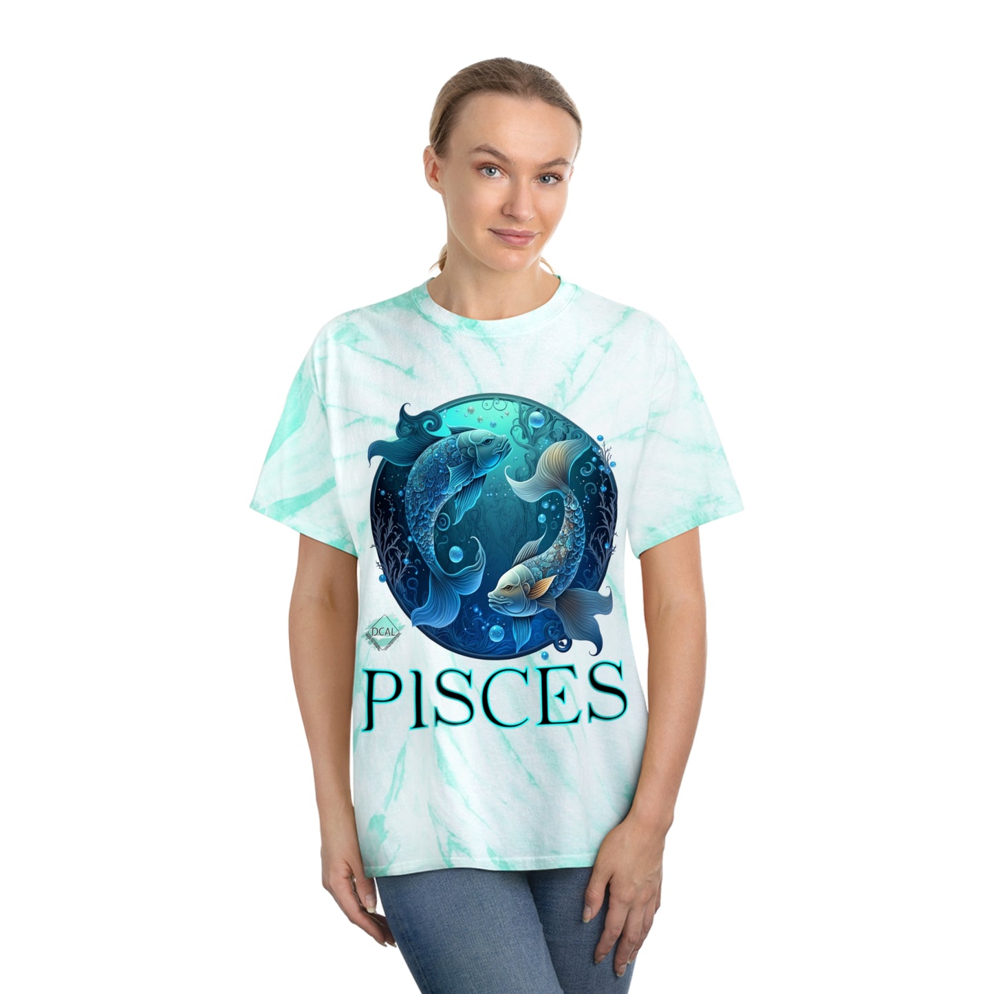 DCAL Zodiac Collection "PISCES" Tie-Dye Tee, Cyclone