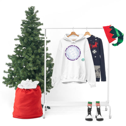 DCAL Graphic Tees "The World Don't Revolve Around you" Unisex Heavy Blend™ Hooded Sweatshirt