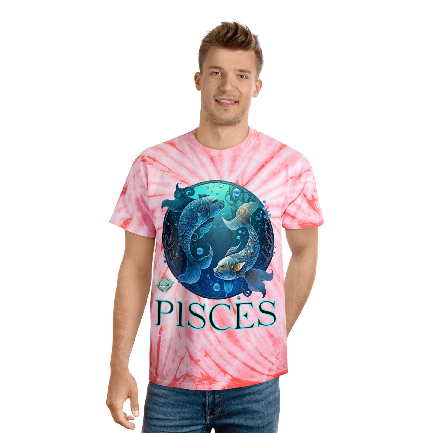 DCAL Zodiac Collection "PISCES" Tie-Dye Tee, Cyclone