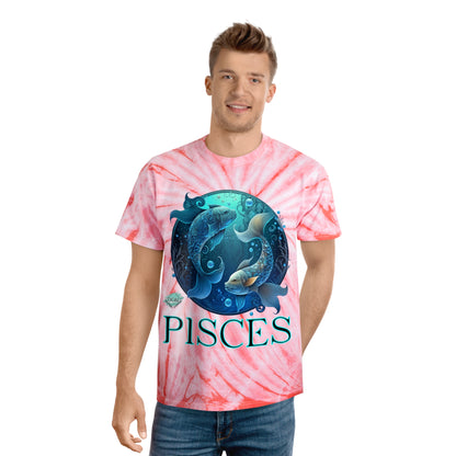DCAL Zodiac Collection "PISCES" Tie-Dye Tee, Cyclone
