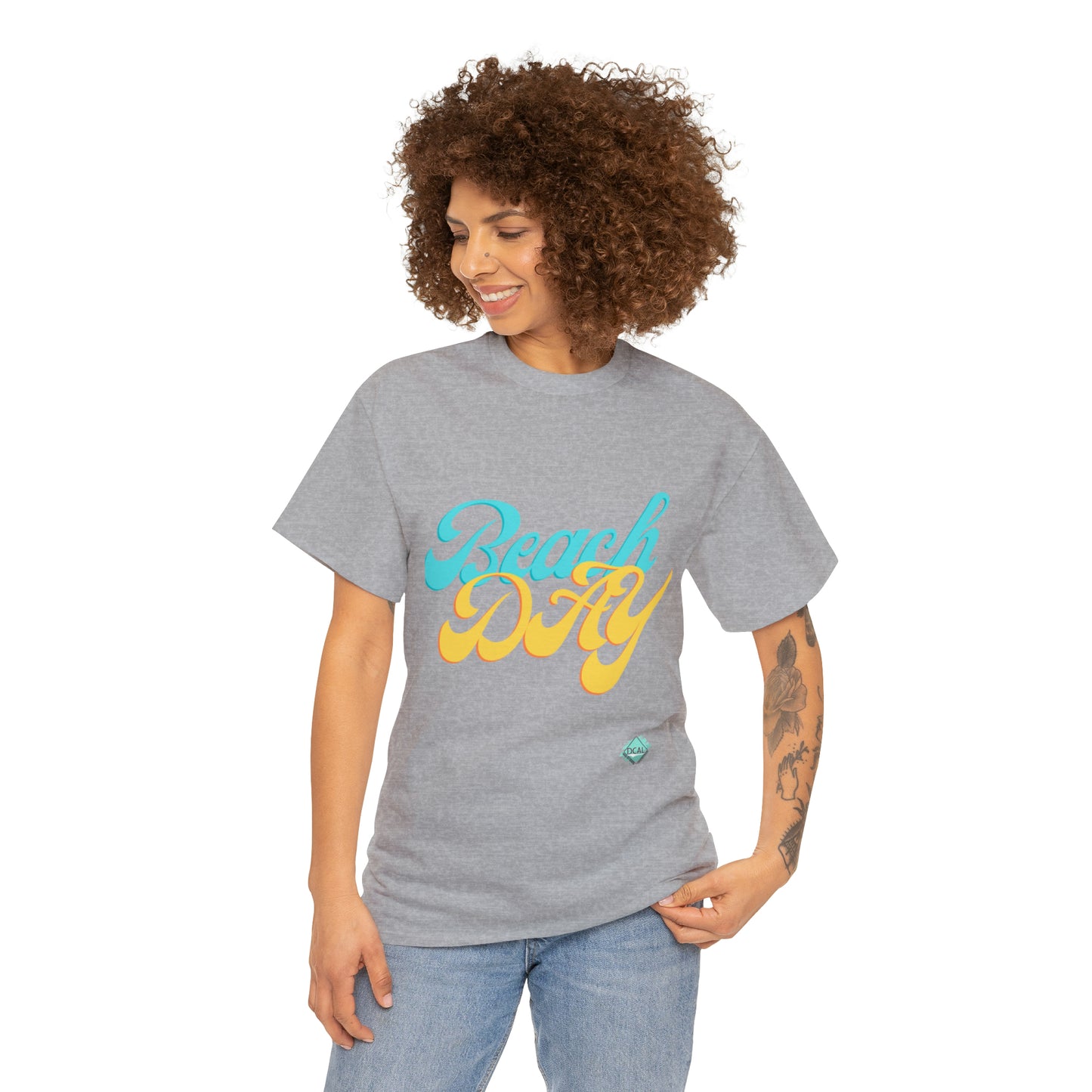 DCAL Beach collection "Beach Day" Unisex Heavy Cotton Tee