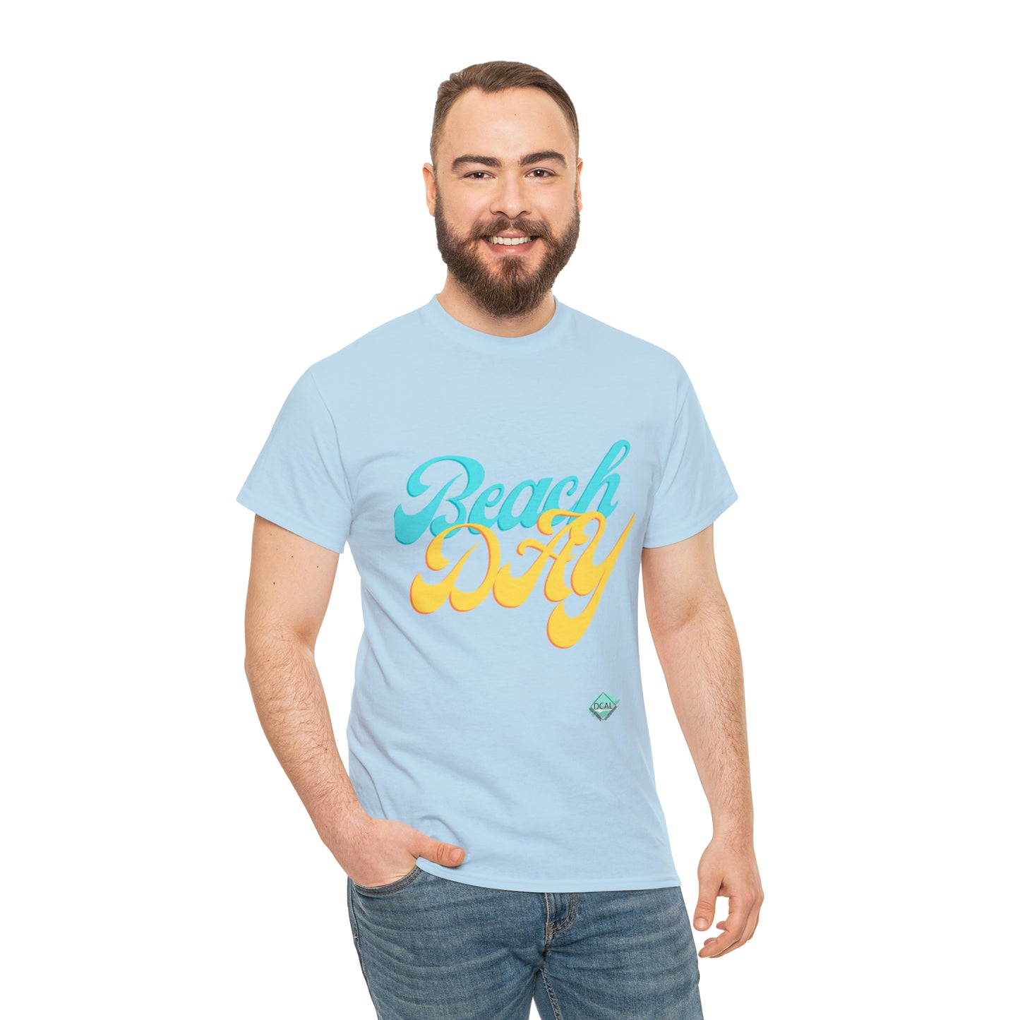 DCAL Beach collection "Beach Day" Unisex Heavy Cotton Tee