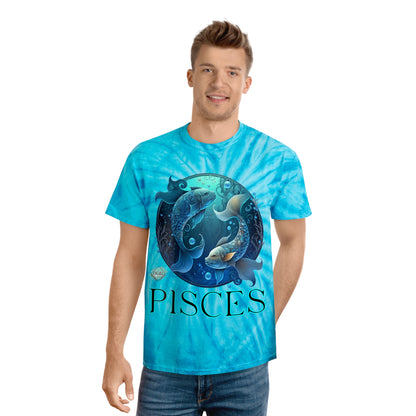 DCAL Zodiac Collection "PISCES" Tie-Dye Tee, Cyclone