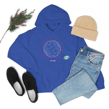 DCAL Graphic Tees "The World Don't Revolve Around you" Unisex Heavy Blend™ Hooded Sweatshirt