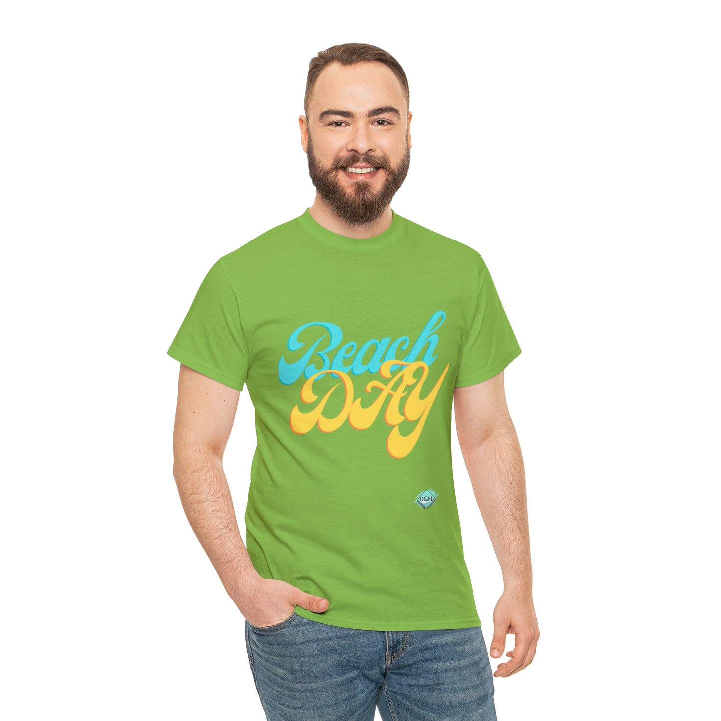 DCAL Beach collection "Beach Day" Unisex Heavy Cotton Tee