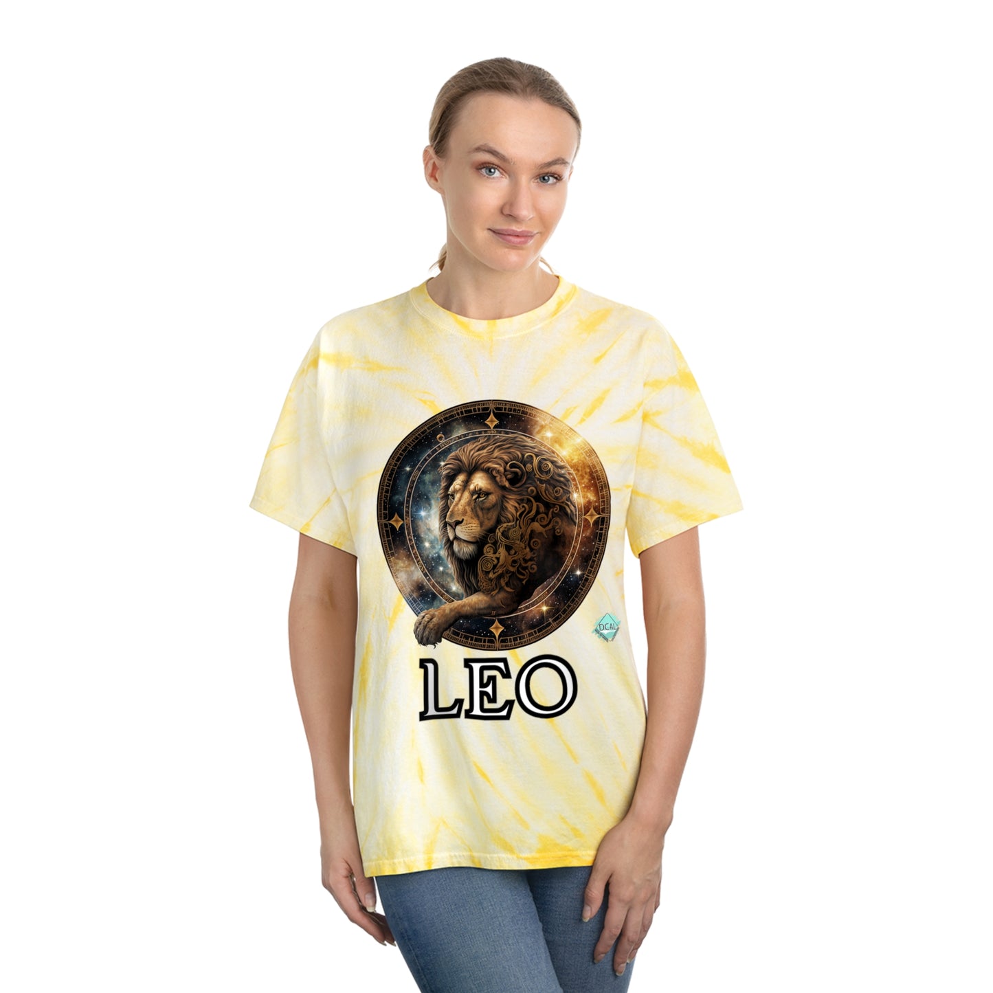DCAL Zodiac Collection "LEO" Tie-Dye Tee, Cyclone