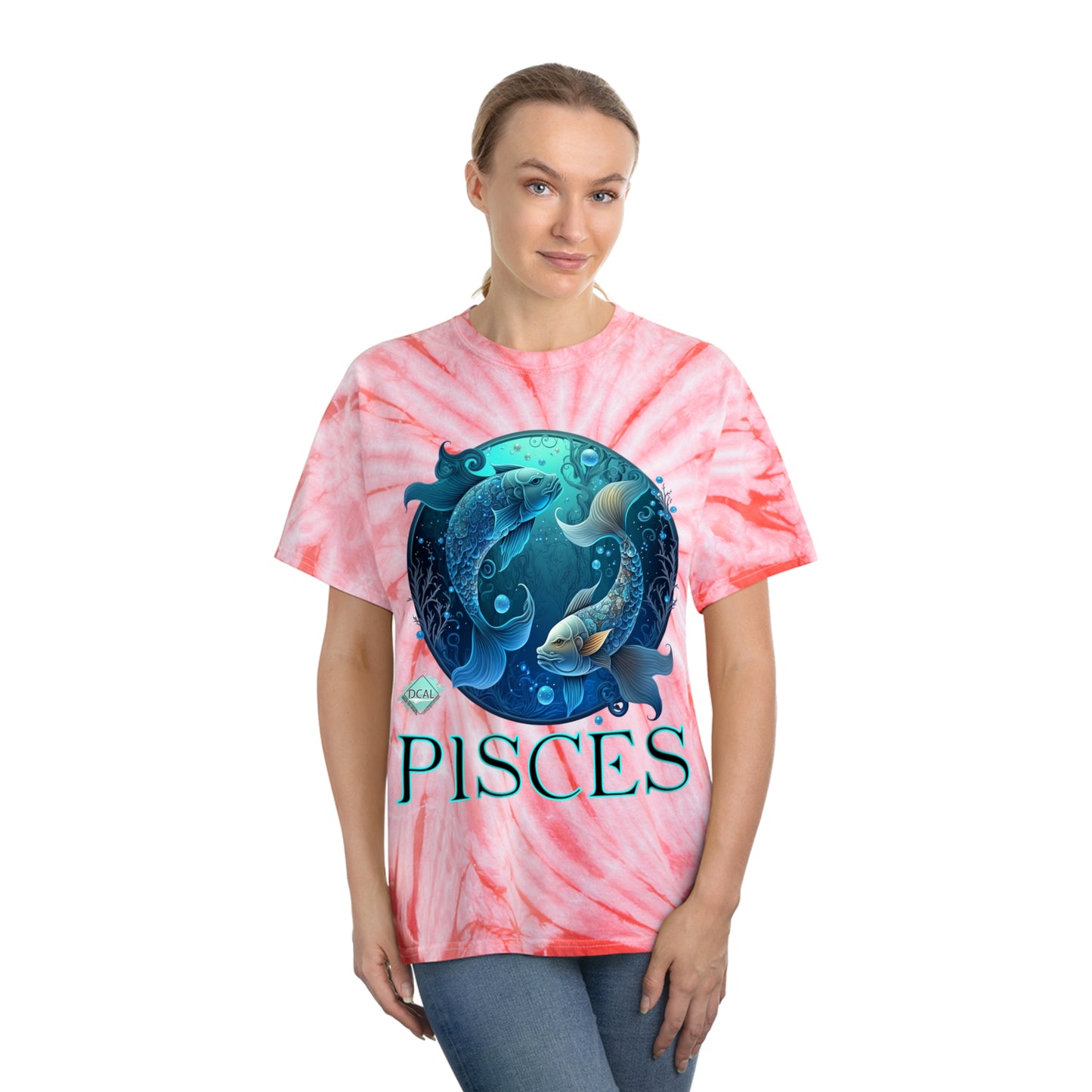 DCAL Zodiac Collection "PISCES" Tie-Dye Tee, Cyclone