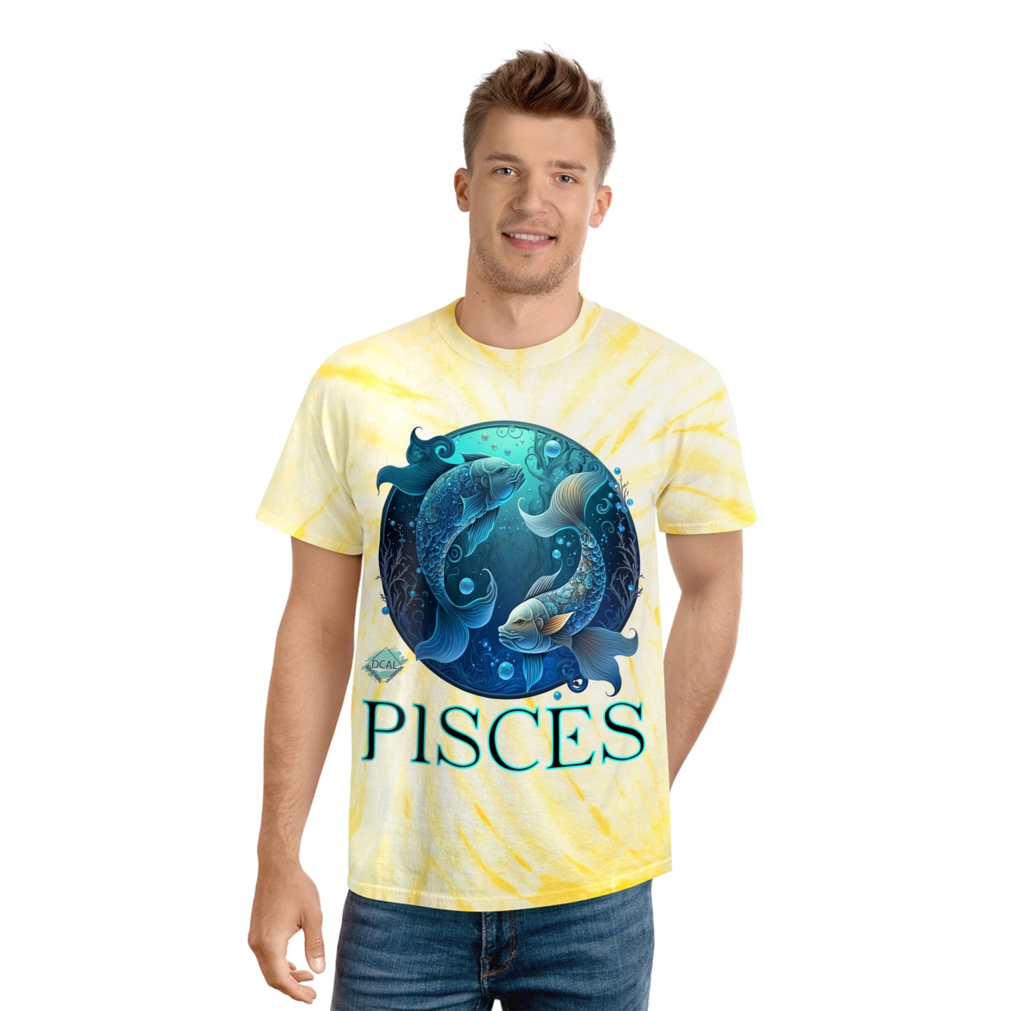 DCAL Zodiac Collection "PISCES" Tie-Dye Tee, Cyclone