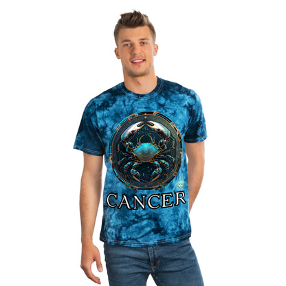 DCAL Zodiac Collection "Cancer" Tie-Dye Tee, Crystal