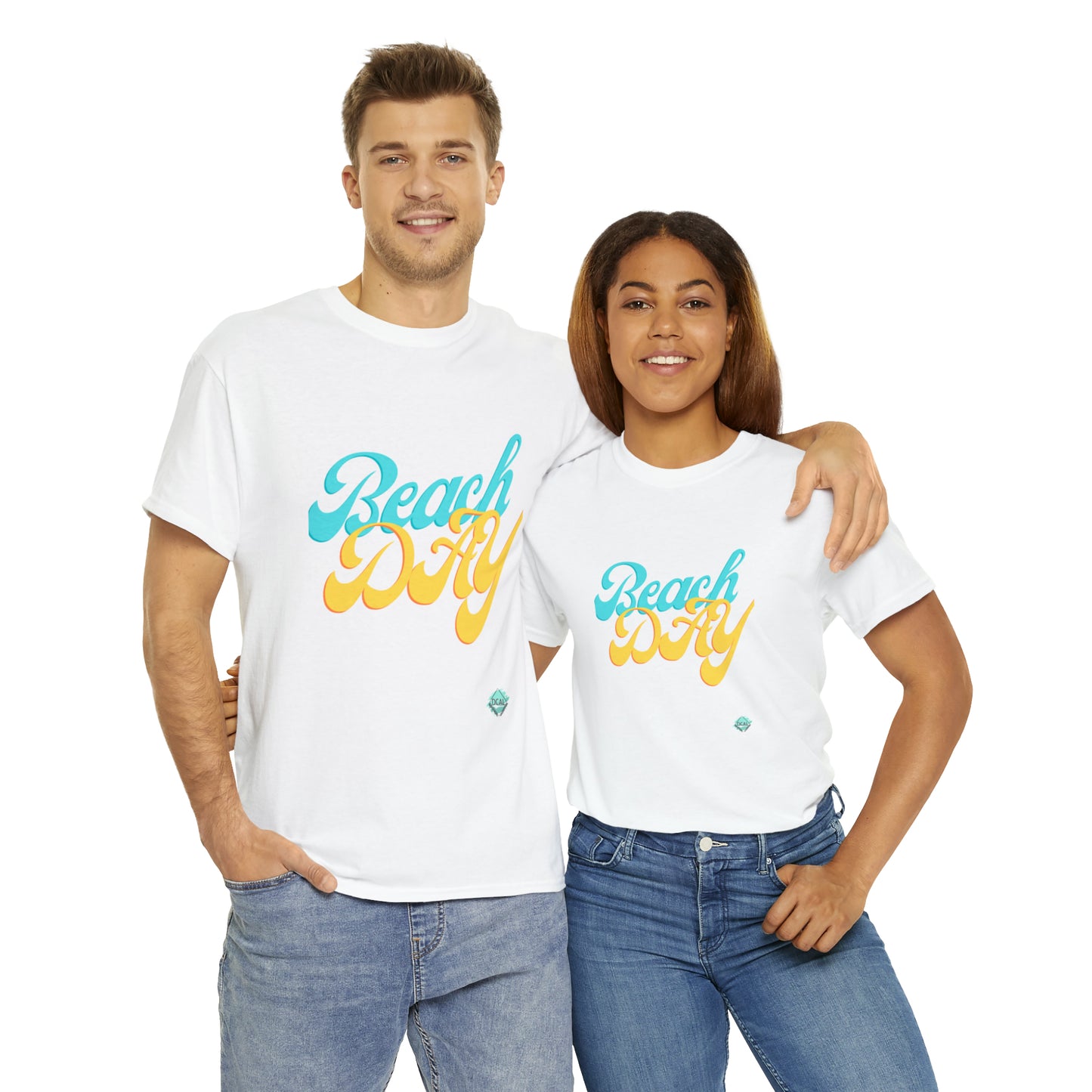 DCAL Beach collection "Beach Day" Unisex Heavy Cotton Tee