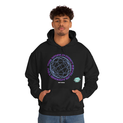 DCAL Graphic Tees "The World Don't Revolve Around you" Unisex Heavy Blend™ Hooded Sweatshirt