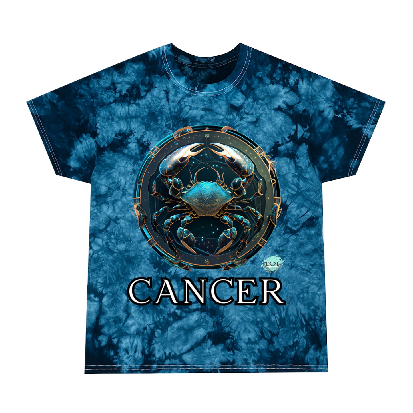 DCAL Zodiac Collection "Cancer" Tie-Dye Tee, Crystal