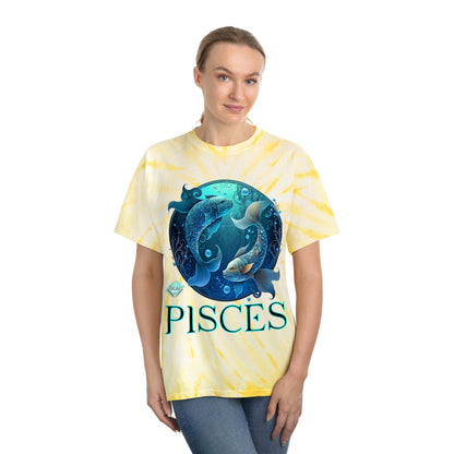 DCAL Zodiac Collection "PISCES" Tie-Dye Tee, Cyclone