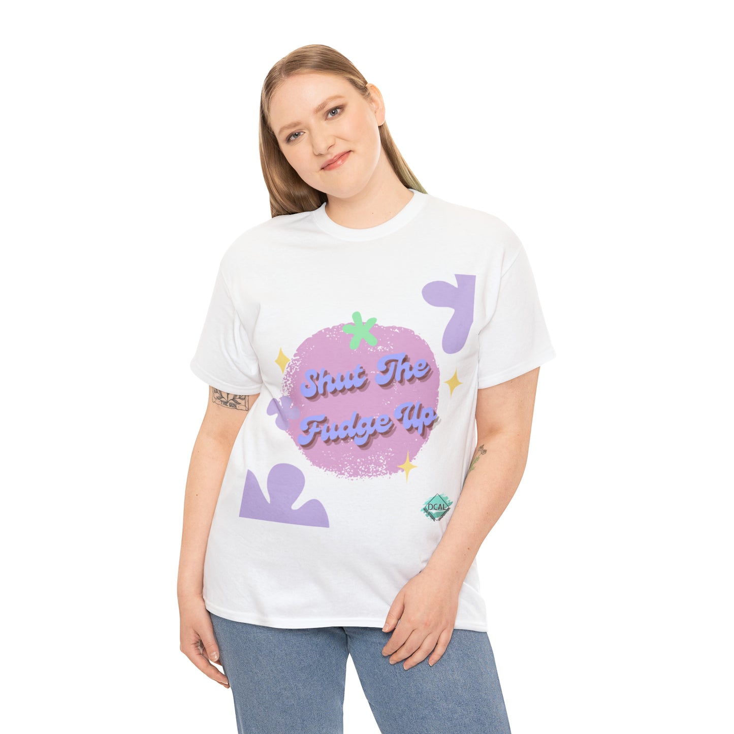 DCAL Graphic Tees "Shut The Fudge Up" Unisex Heavy Cotton Tee