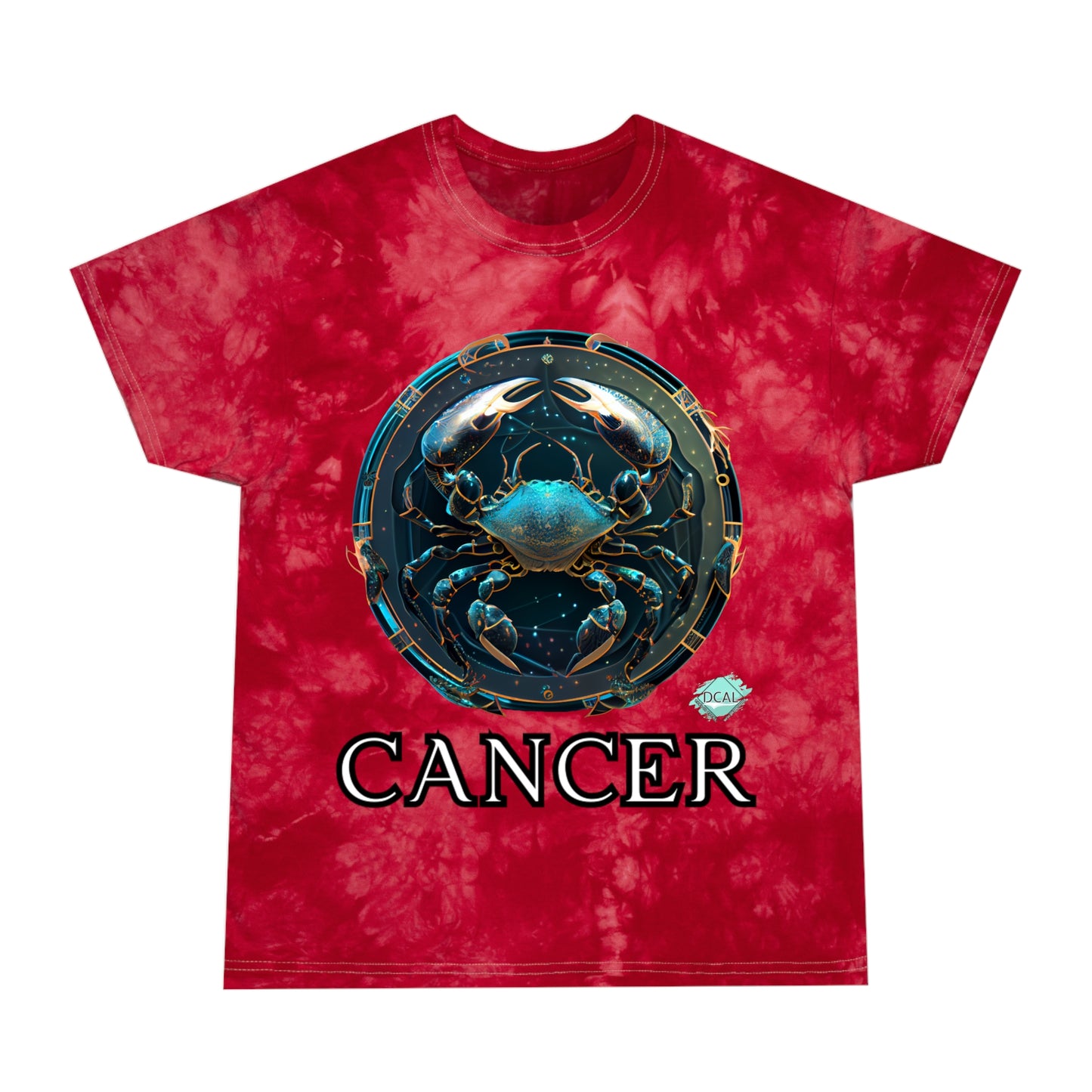 DCAL Zodiac Collection "Cancer" Tie-Dye Tee, Crystal